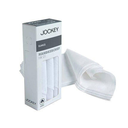 Jockey Cotton Men White Casual Style Handkerchief HK01 (Pack Of 3)